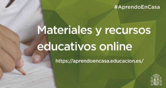 Página de acceso a materiales y recursos on line